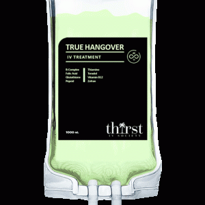 True Hangover IV treatment by Thirst IV Society
