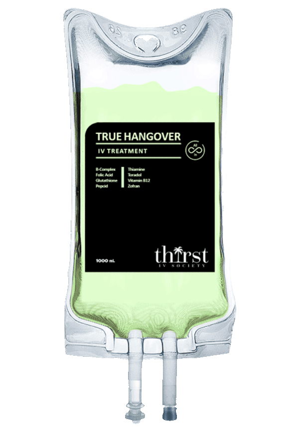 True Hangover IV treatment by Thirst IV Society